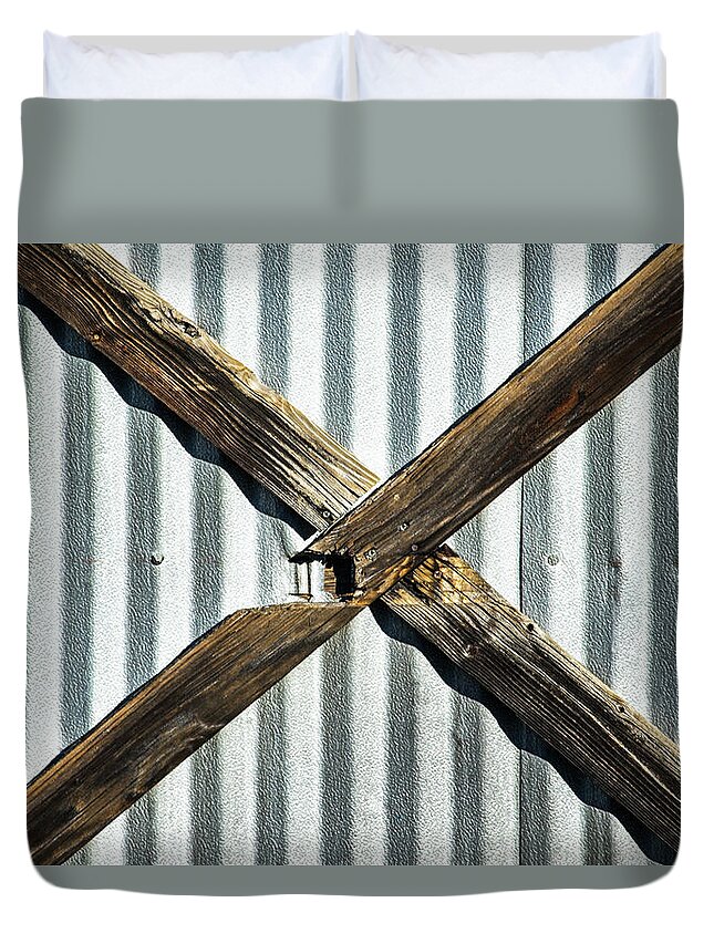 X Duvet Cover featuring the photograph X Marks The Spot by Karol Livote