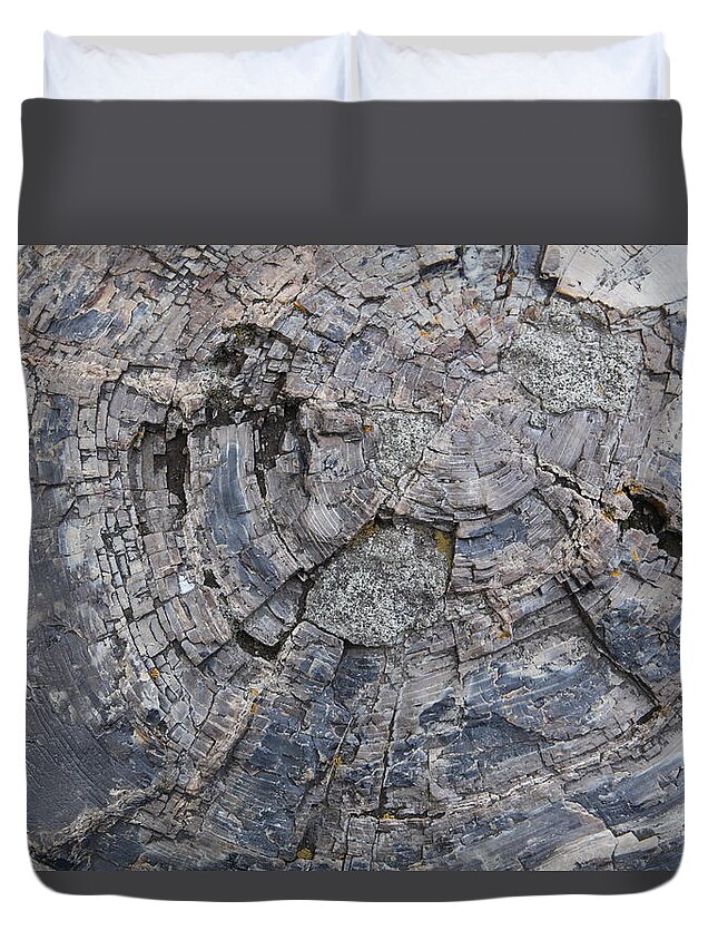 Texture Duvet Cover featuring the photograph Yellowstone 3707 by Michael Fryd