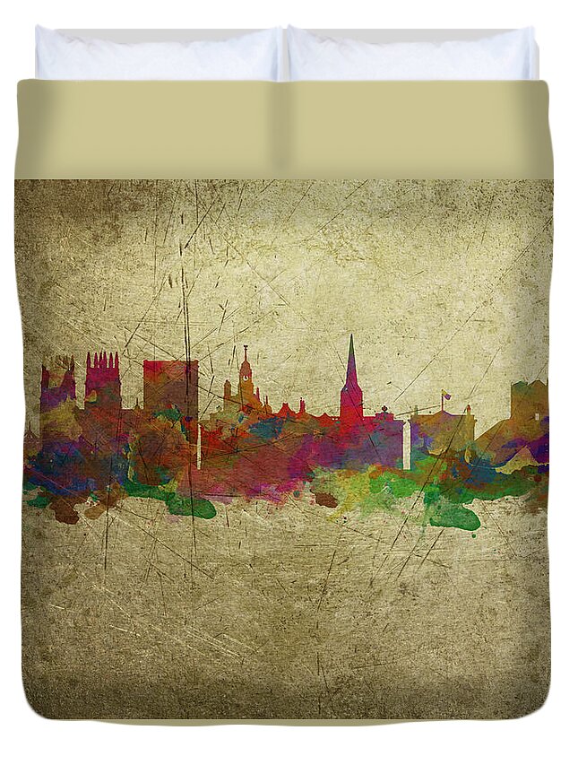 York Duvet Cover featuring the photograph York, England - 4 by Chris Smith