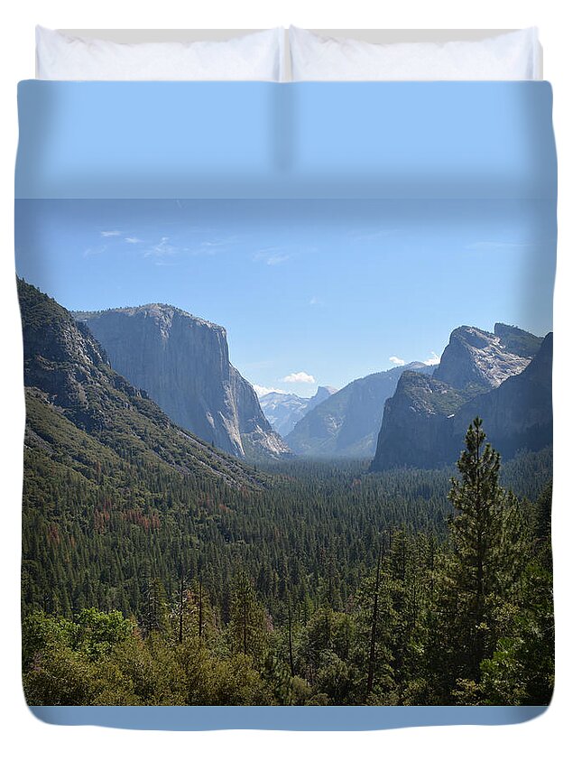 Yosemite Duvet Cover featuring the photograph Yosemite Tunnel View by Marcus Scott-Morgan