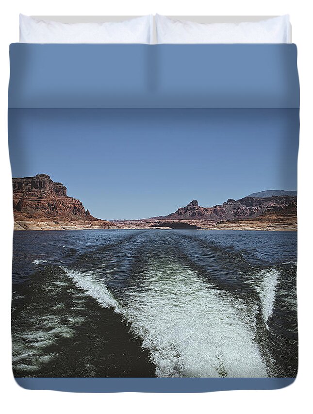 Travel Duvet Cover featuring the photograph You Are Forever In My Mind by Lucinda Walter