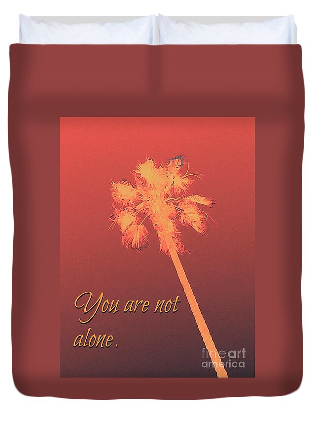 500 Views Duvet Cover featuring the photograph You Are Not Alone by Jenny Revitz Soper
