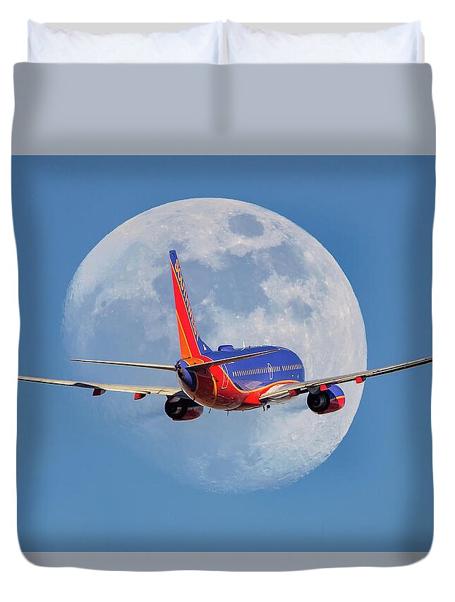 Boeing Duvet Cover featuring the photograph You Are Now Free To Move About The Universe by Jay Beckman