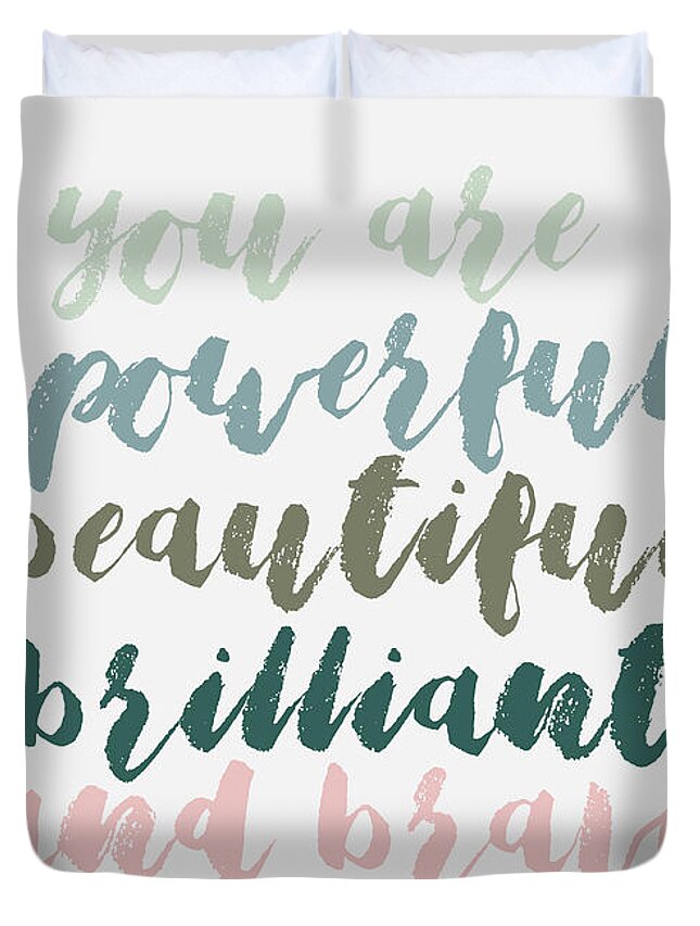 Colors Duvet Cover featuring the photograph You Are Powerful by Andrea Anderegg