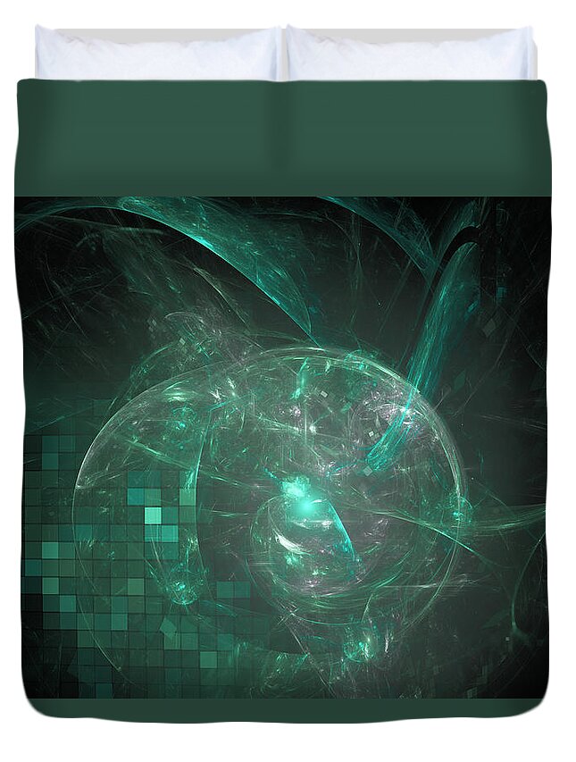 Art Duvet Cover featuring the digital art You Better Stop by Jeff Iverson