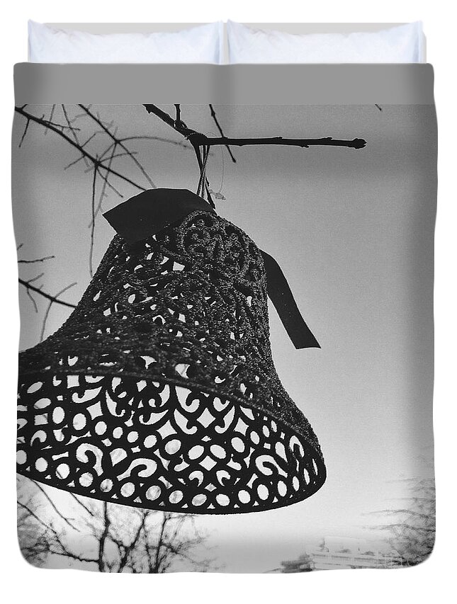 Bell Duvet Cover featuring the photograph You Can Ring My Bell by Onedayoneimage Photography