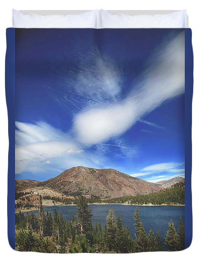 Tioga Lake Duvet Cover featuring the photograph You're the Inspiration by Laurie Search