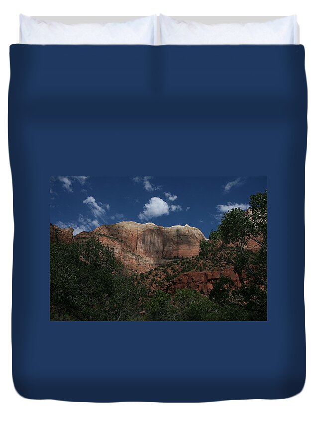 Zion National Park Duvet Cover featuring the photograph Zion 2 by Grant Washburn