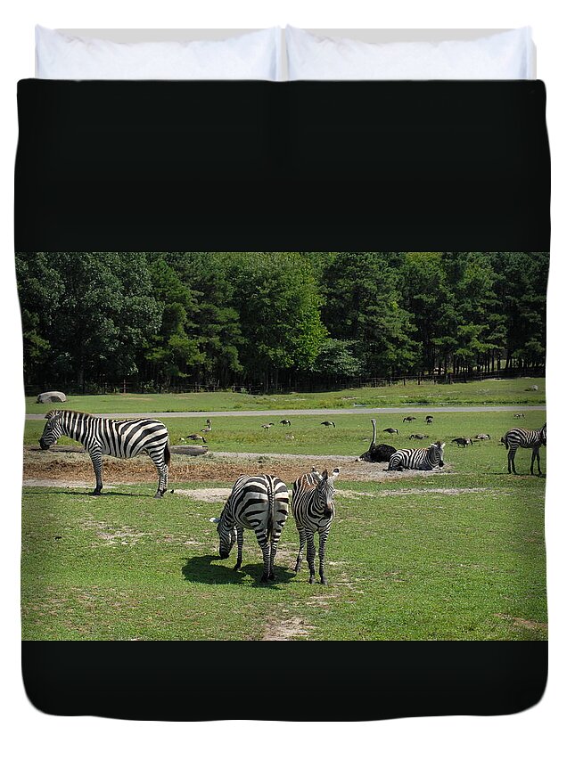 Zoo Animals Duvet Cover featuring the photograph Zoo 96 by Joyce StJames