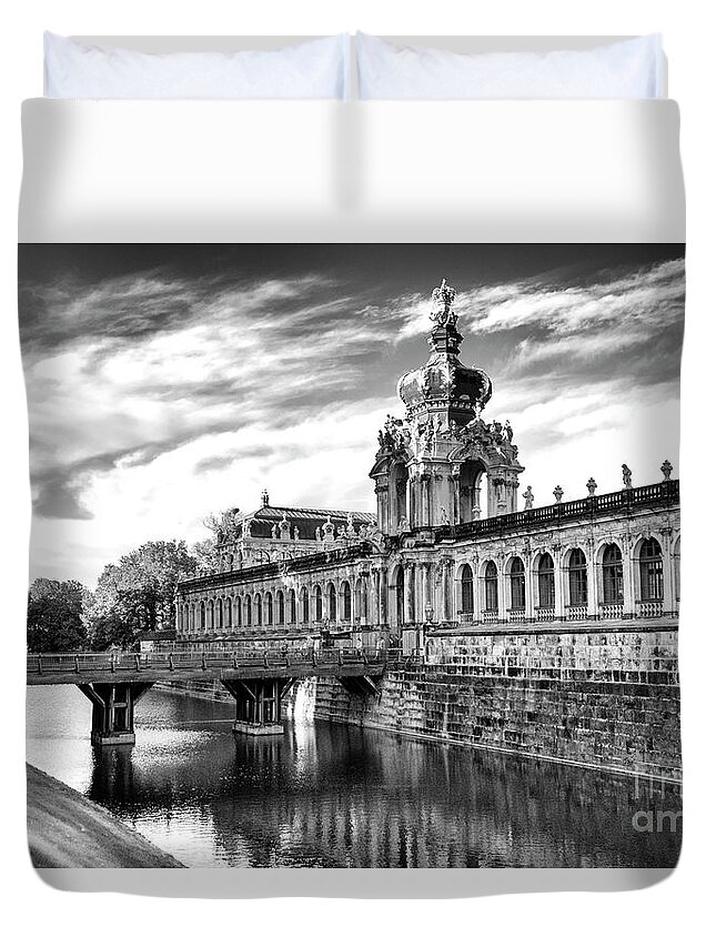 Building Duvet Cover featuring the photograph Zwinger by Pravine Chester