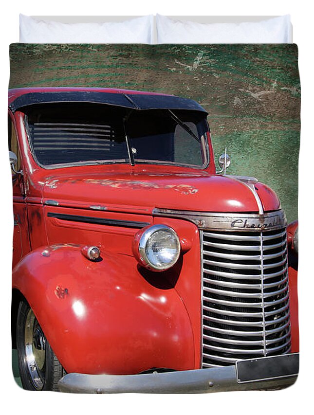 Pickup Duvet Cover featuring the photograph 1940 Chevy Pickup by Keith Hawley