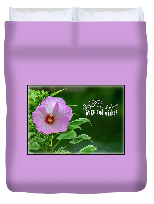 Flower Duvet Cover featuring the photograph Birthday Wishes #1 by Cathy Kovarik