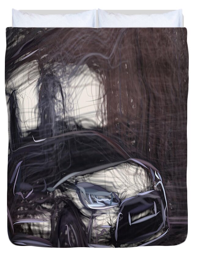 Citroen Ds3 Drawing #1 Duvet Cover by CarsToon Concept - Pixels