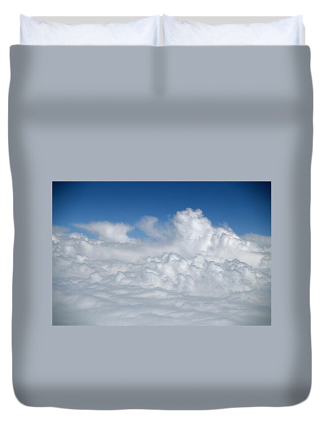 Majestic Duvet Cover featuring the photograph Cumulus Clouds #1 by Geostock
