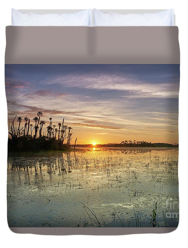 Usa Duvet Cover featuring the photograph Florida Sunrise #1 by Brian Kamprath