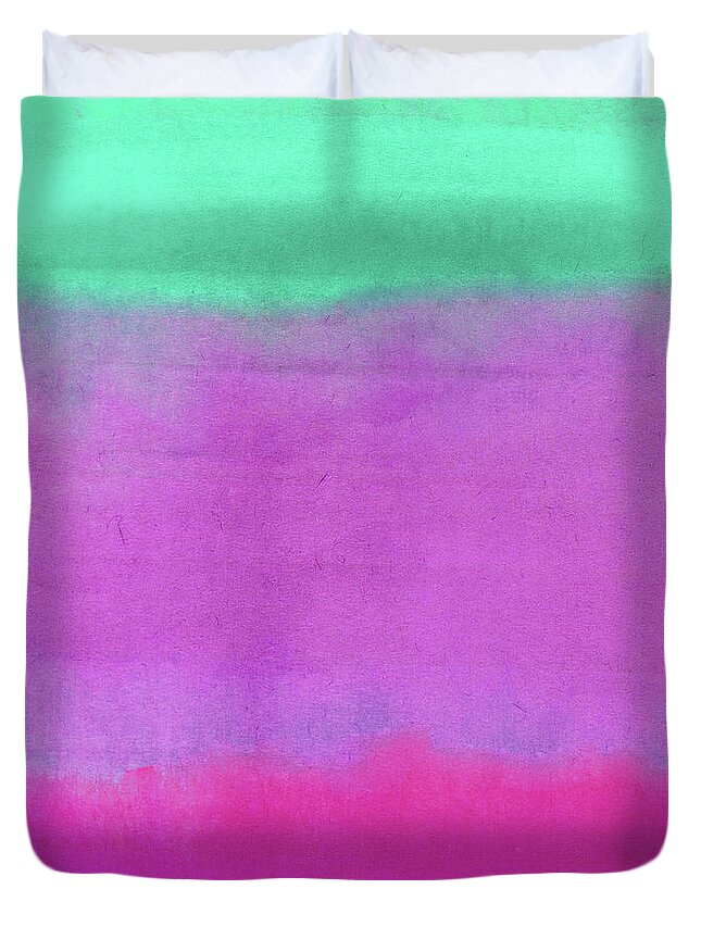 Gradients Duvet Cover featuring the painting Gradients IV #1 by Mindy Sommers