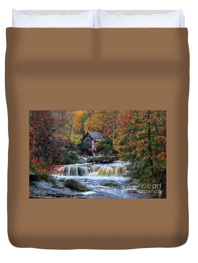  Duvet Cover featuring the photograph Grist Mill #1 by Daniel Behm