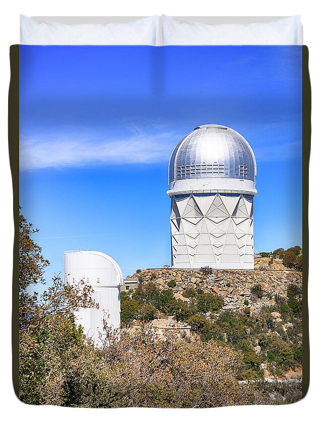 Observatory Duvet Cover featuring the photograph Kitt Peak Observatory AZ #1 by Chris Smith