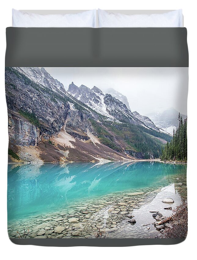 Scenics Duvet Cover featuring the photograph Lake Louise, Banff National Park by Pierre Leclerc Photography