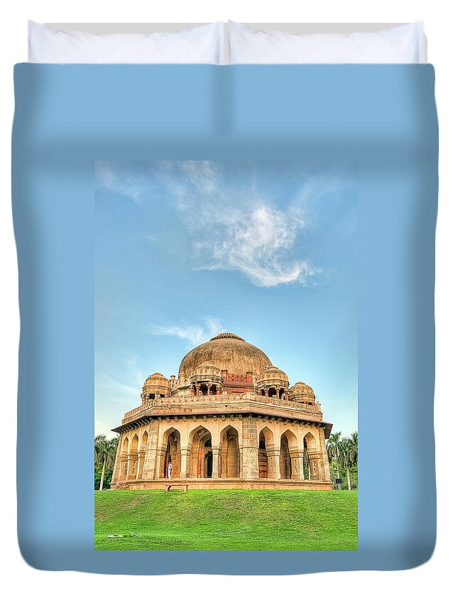 Tranquility Duvet Cover featuring the photograph Mohammed Shahs Tomb, Lodi Gardens, New #1 by Mukul Banerjee Photography