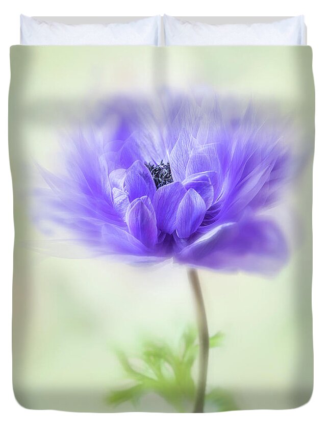 Summer Duvet Cover featuring the photograph Ready to waltz. by Usha Peddamatham
