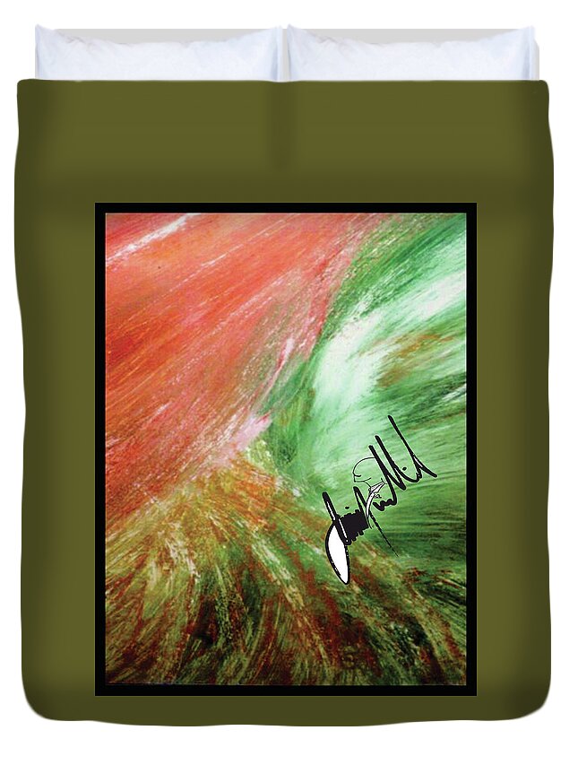  Duvet Cover featuring the digital art Shower #1 by Jimmy Williams