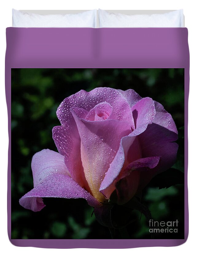Pink Duvet Cover featuring the photograph Sparkle #1 by Doug Norkum