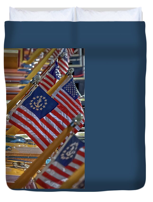 Steinway Duvet Cover featuring the photograph Stars And Stripes #29 by Steven Lapkin