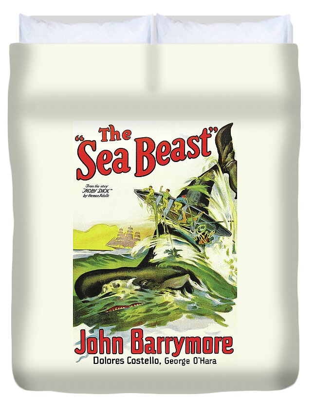 Movies Duvet Cover featuring the painting The Sea Beast #1 by Unknown