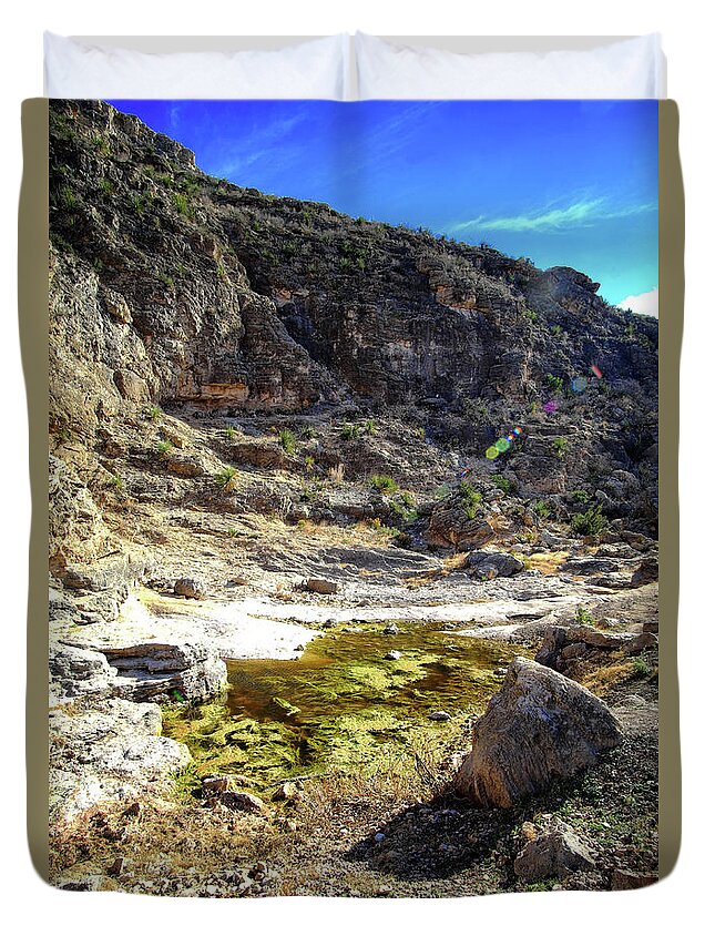 Water Duvet Cover featuring the photograph The Watering Hole #1 by George Taylor
