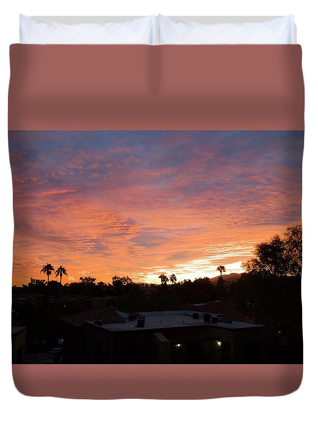 Sun Duvet Cover featuring the photograph West Coast Vibe #1 by Anthony Giammarino