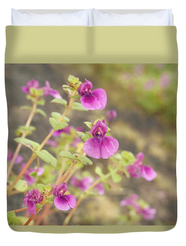 Flowers Duvet Cover featuring the photograph Wild Flowers #1 by Atul Kolte