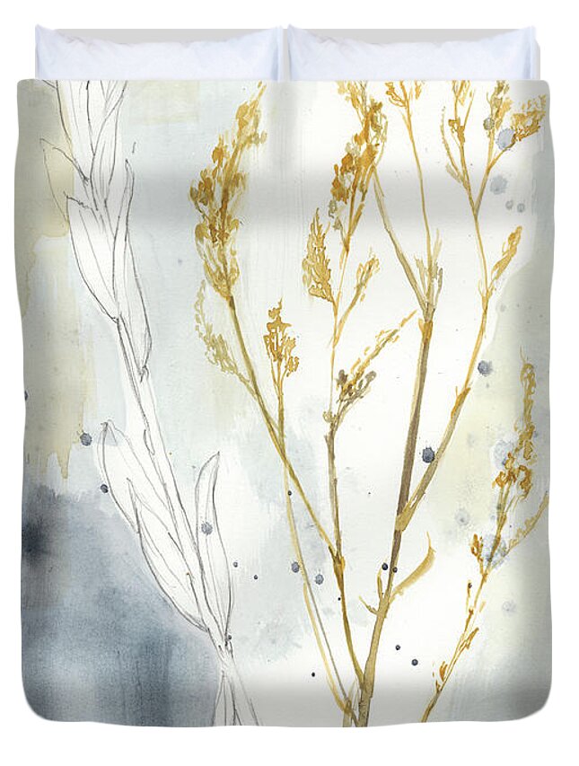 Botanical Duvet Cover featuring the painting Wild Grass I #1 by Jennifer Goldberger