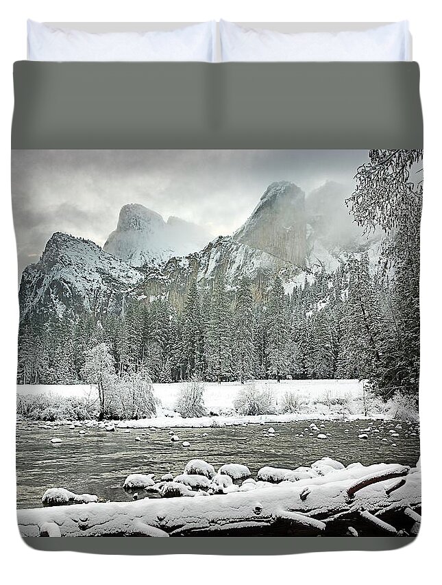 Scenics Duvet Cover featuring the photograph Yosemite National Park, California, Usa #1 by Design Pics/robert Brown