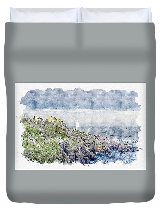 Venice Duvet Cover featuring the digital art Venice #watercolor #sketch #venice #italy #10 by TintoDesigns