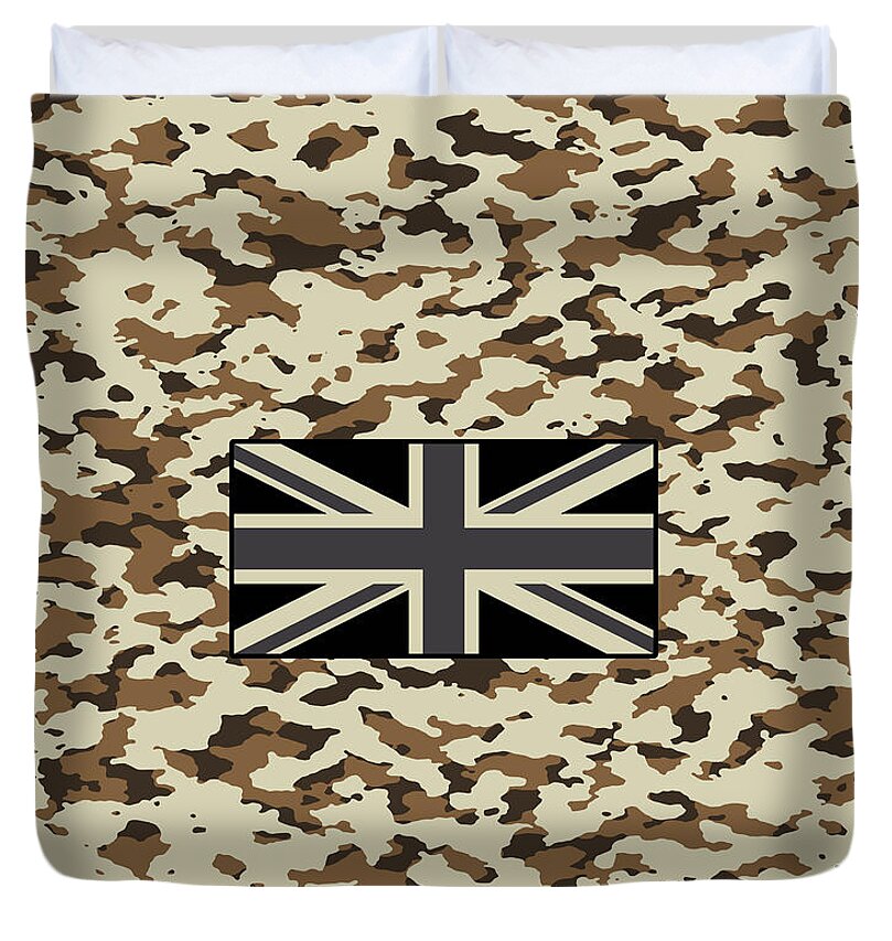 Desert Camouflage Pattern Duvet Cover For Sale By Jared Davies King