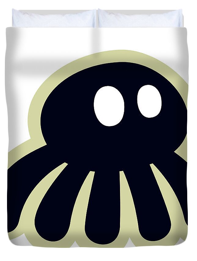 Campy Duvet Cover featuring the drawing Spider #11 by CSA Images