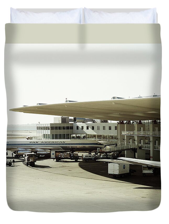 Photography Duvet Cover featuring the photograph 1960s View Of Pan American by Vintage Images