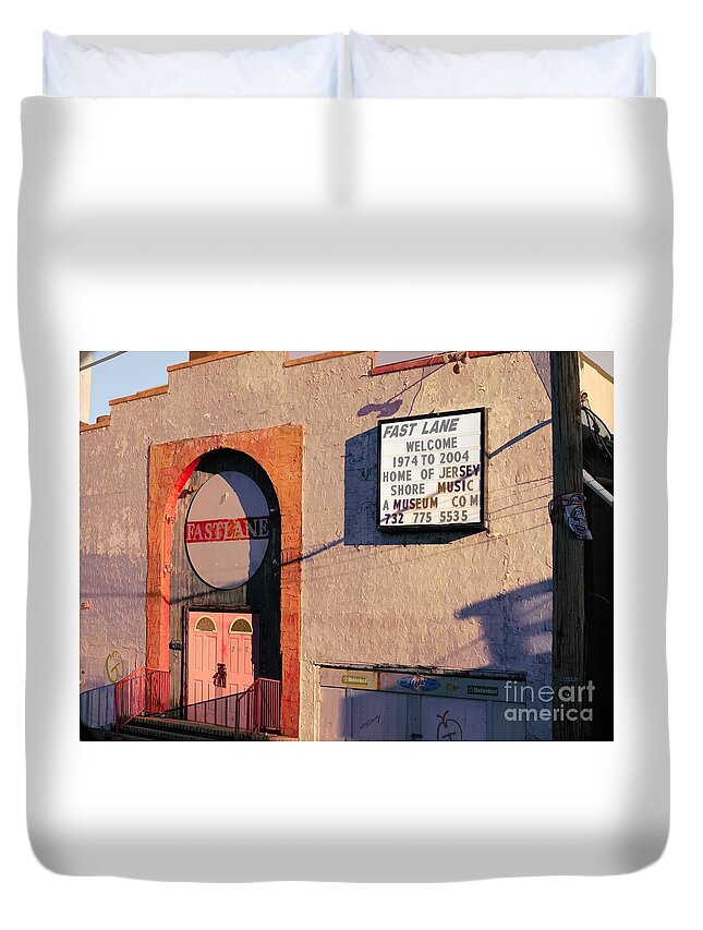 New Jersey Duvet Cover featuring the photograph 1974 to 2004 Jersey Shore Music Now Demolished by Chuck Kuhn