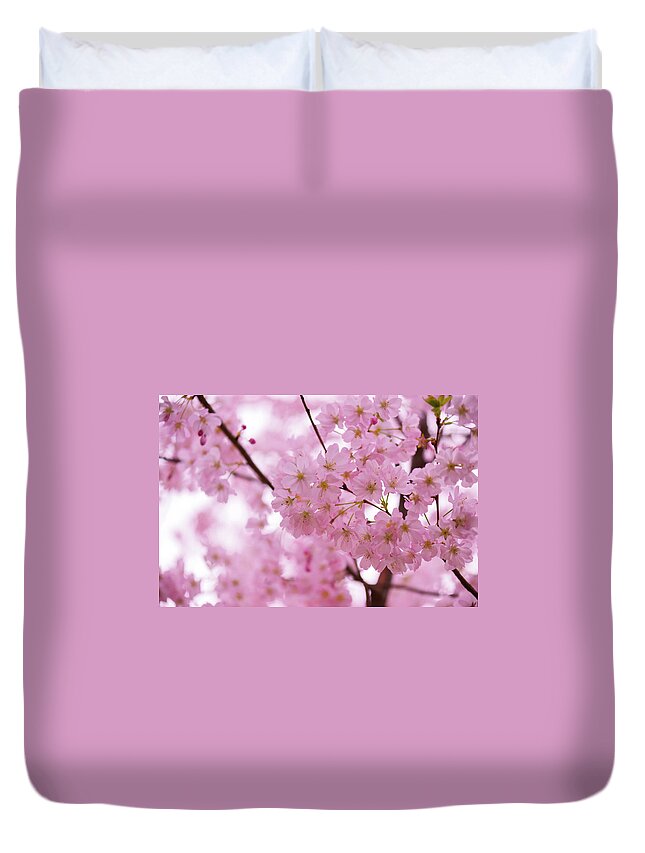 Grenoble Duvet Cover featuring the photograph Cherry Blossom #2 by Mmac72