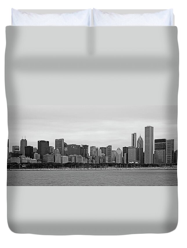 Lake Michigan Duvet Cover featuring the photograph Chicago, Illinois #2 by Murat Taner