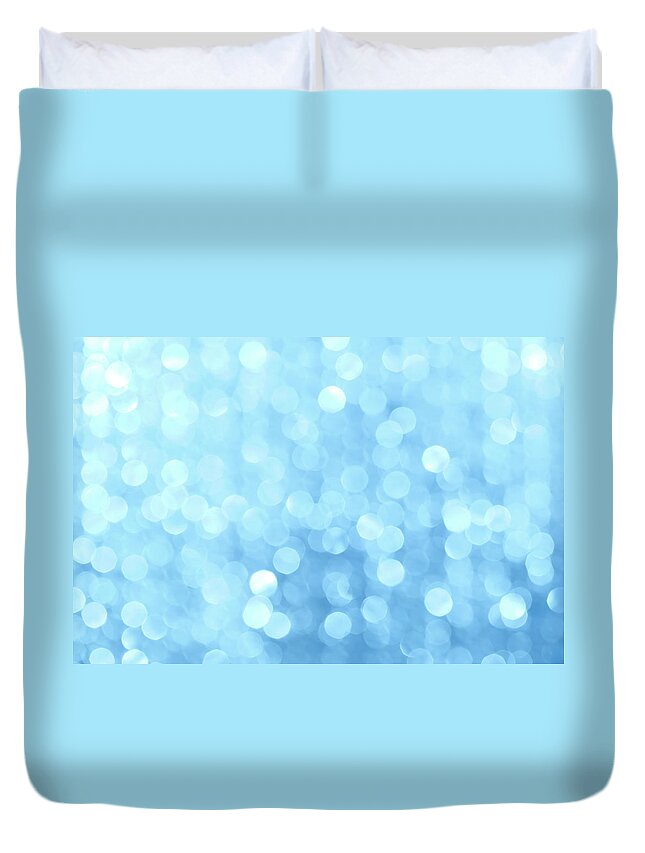 Particle Duvet Cover featuring the photograph Defocused Lights #2 by Jasmina007
