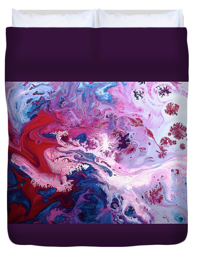 Art Duvet Cover featuring the photograph Paint Patterns #2 by Jonathan Knowles