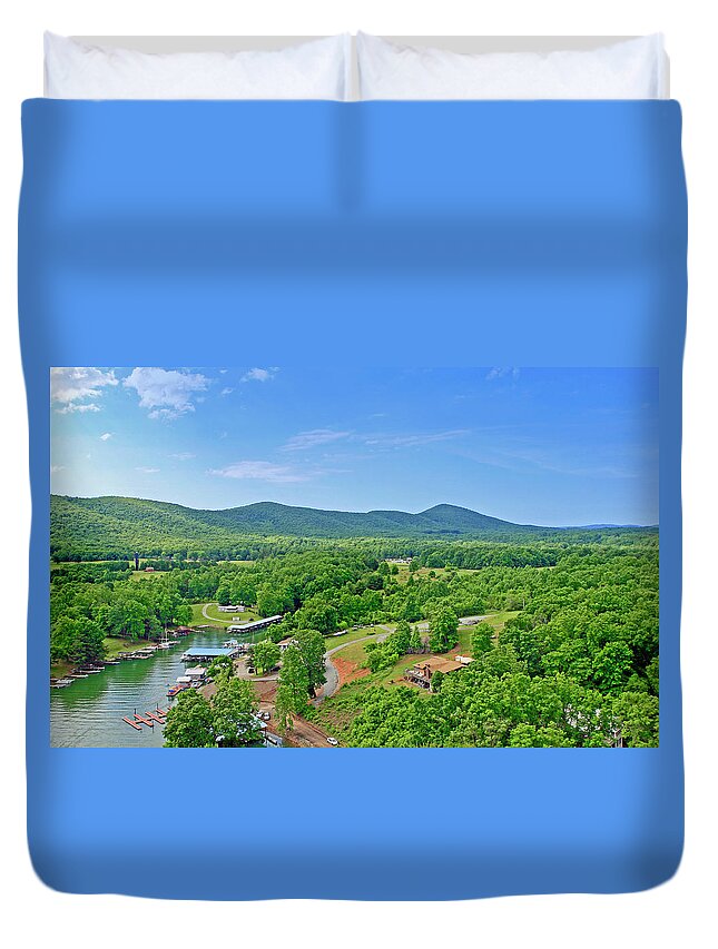 Smith Mountain Lake Duvet Cover featuring the photograph Smith Mountain Lake, Va. #2 by The James Roney Collection