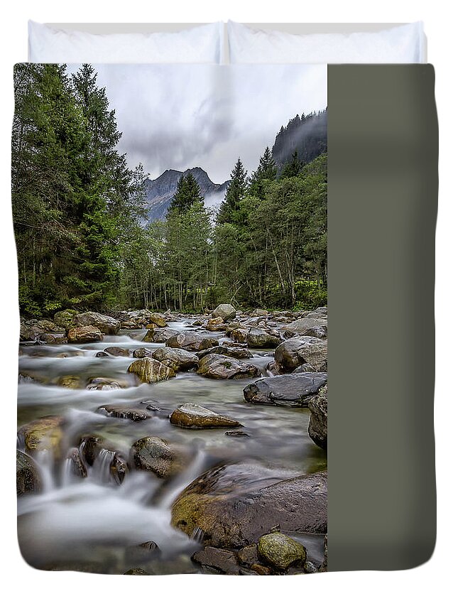 Austria Duvet Cover featuring the photograph The Wimmertal in Tirol #4 by Bernd Laeschke
