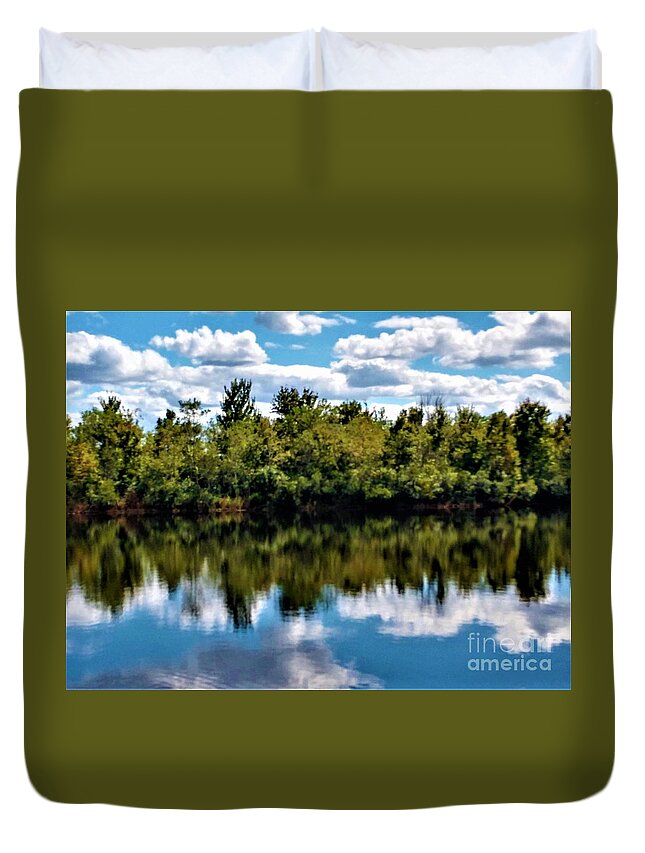 Water Duvet Cover featuring the photograph Tranquility #2 by Jimmy Clark
