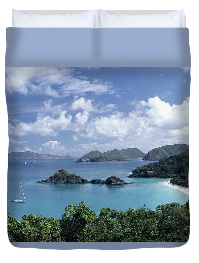 Outdoors Duvet Cover featuring the photograph Trunk Bay, St. John, Us Virgin Is #2 by Dc Productions