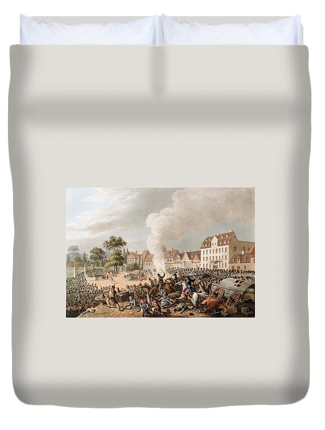 B1019 Duvet Cover featuring the painting War Of The Sixth Coalition, 1813 by Granger
