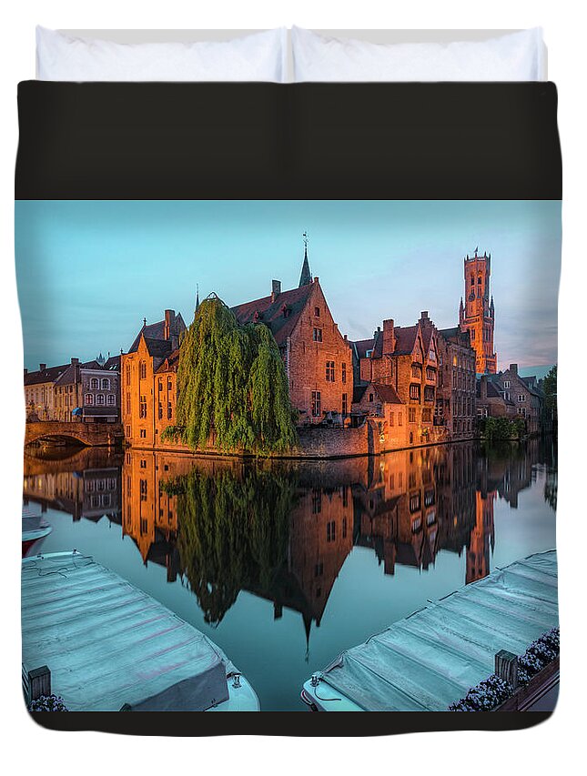 Brugge Duvet Cover featuring the photograph Brugge - Belgium #20 by Joana Kruse