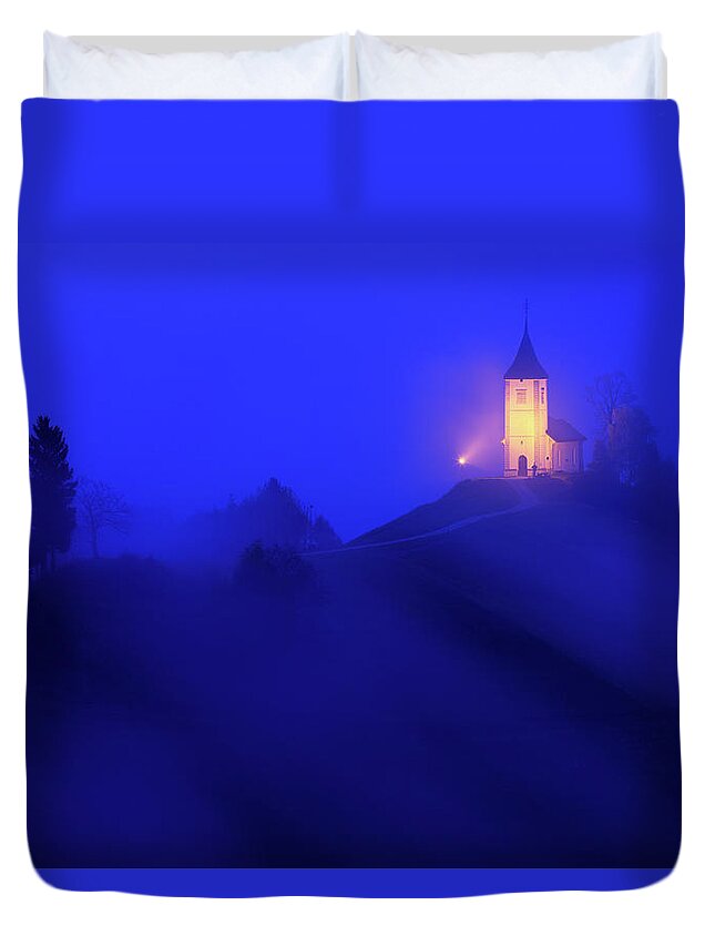 Jamnik Duvet Cover featuring the photograph Jamnik church of Saints Primus and Felician #21 by Ian Middleton